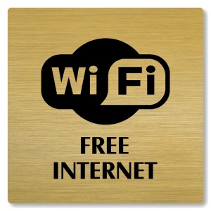 Free internet, 118x118mm, zlatá, Nevada